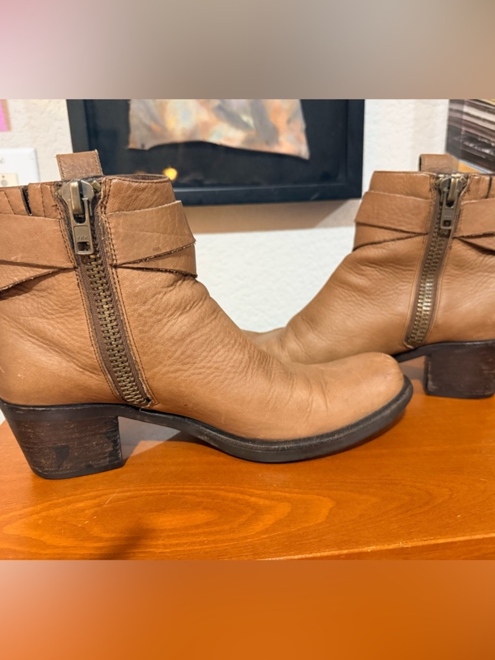 Cole Haan G Series Leather Ankle Boot Tan 8.5 - Picture 5 of 7